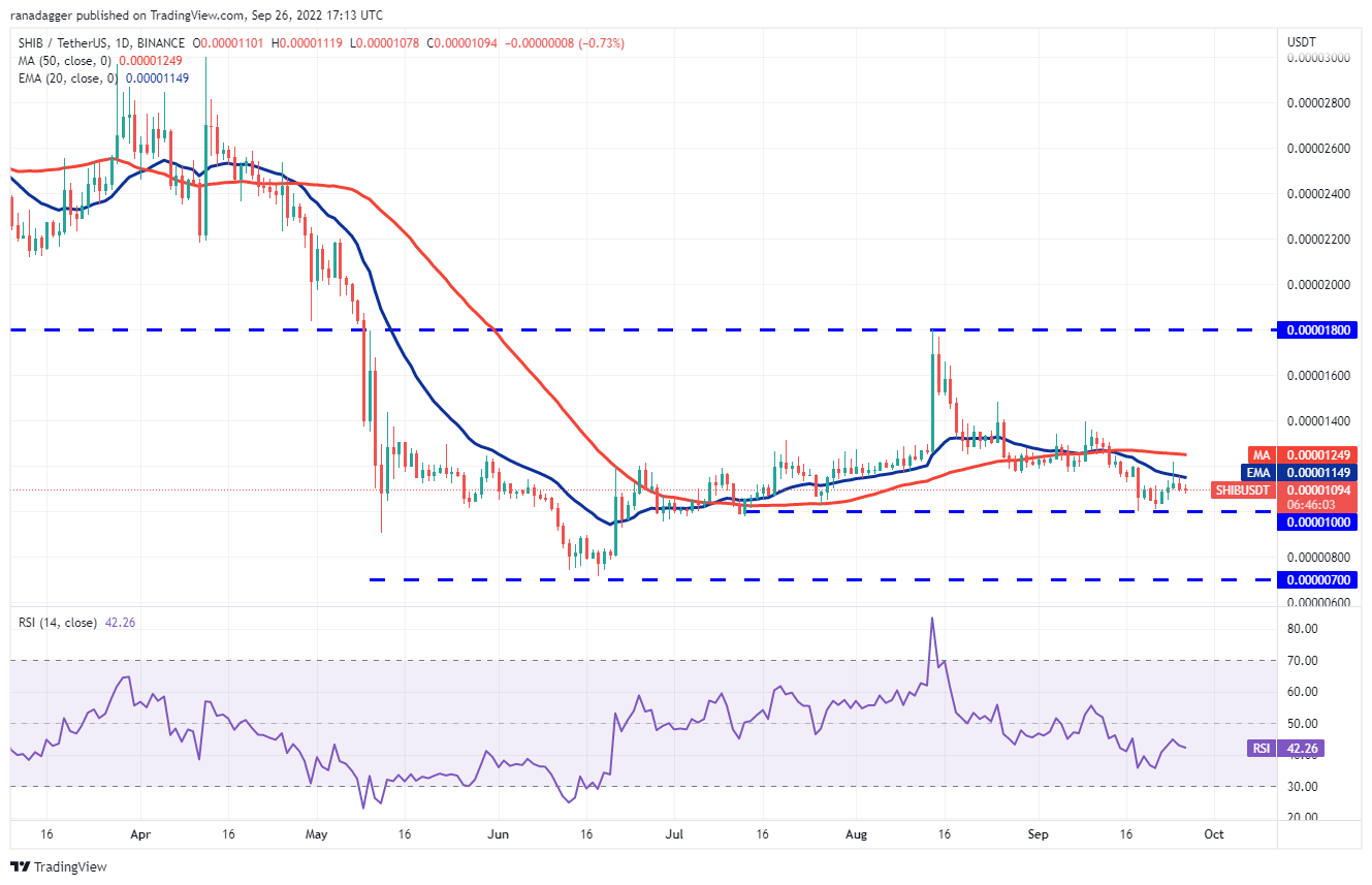 价格分析 ：BTC、ETH、BNB、XRP、ADA、SOL、DOGE、DOT、MATIC、SHIB