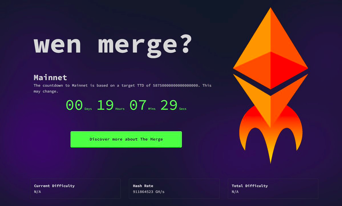 史上最大升级来临，如何观看 ETH合并？