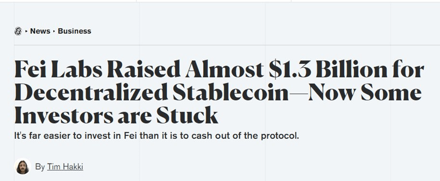 曾经的挖矿顶流，详解 FEI Protocol 关闭的原因