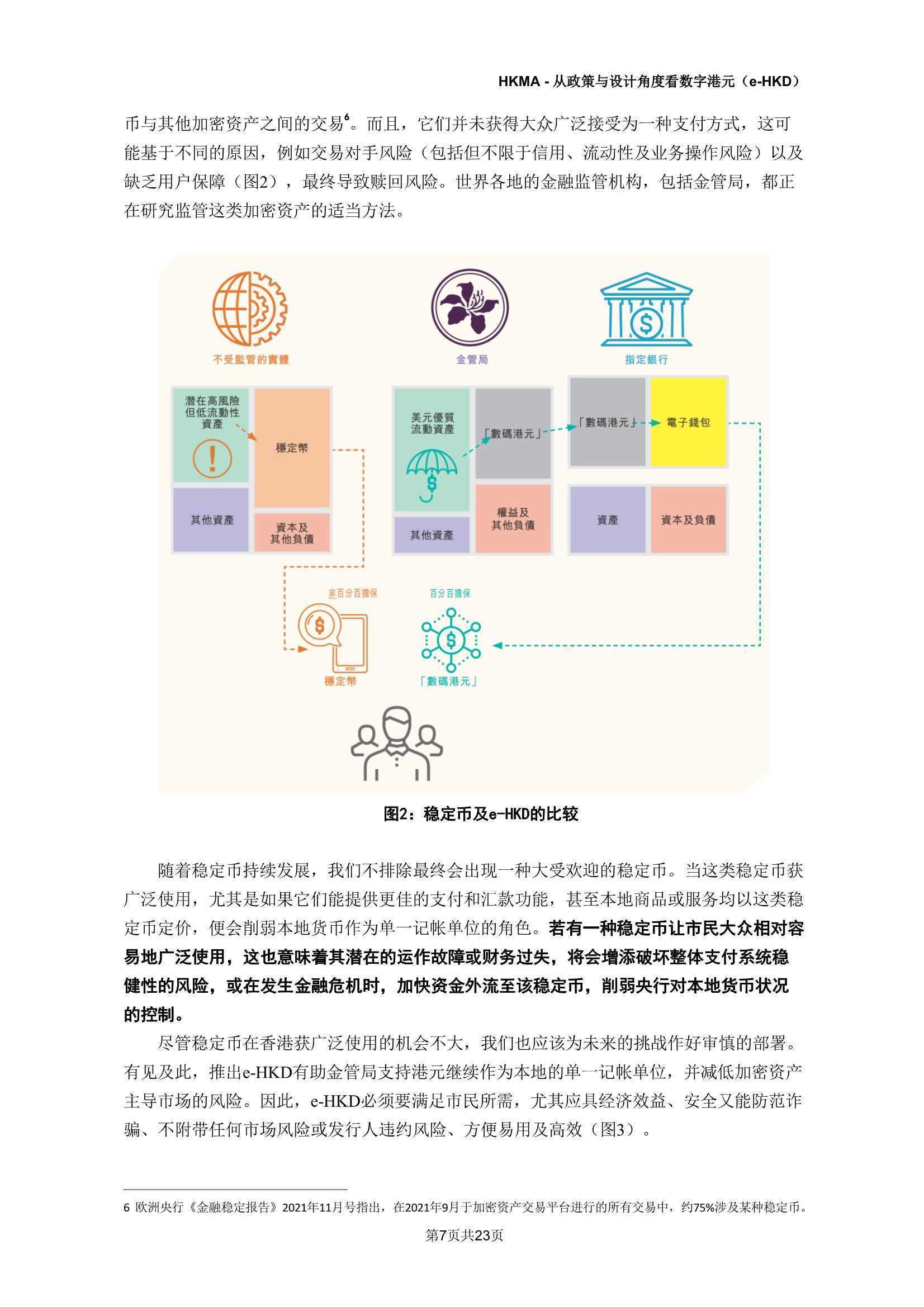 e-HKD：从政策及设计角度看数字港元