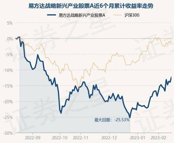 2月15日基金净值：易方达战略新兴产业股票A最新净值0.7848，涨1.84%
