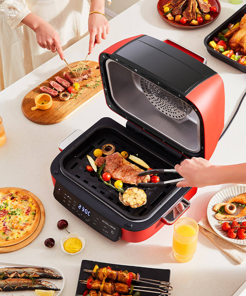 可以空气炸的牛扒机<strong></p>
<p>新上市的股票</strong>,卡士CA507煎炸一体机新上市全城热销!