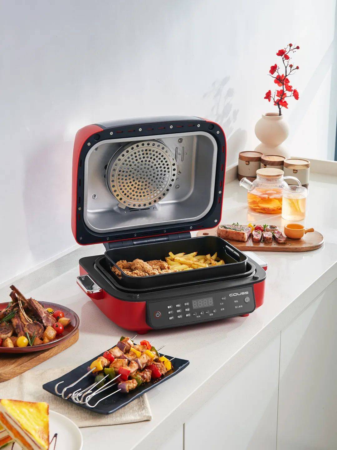 可以空气炸的牛扒机<strong></p>
<p>新上市的股票</strong>,卡士CA507煎炸一体机新上市全城热销!