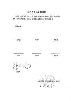 合肥泰禾智能科技集团股份有限公司非公开发行股票发行情况报告书