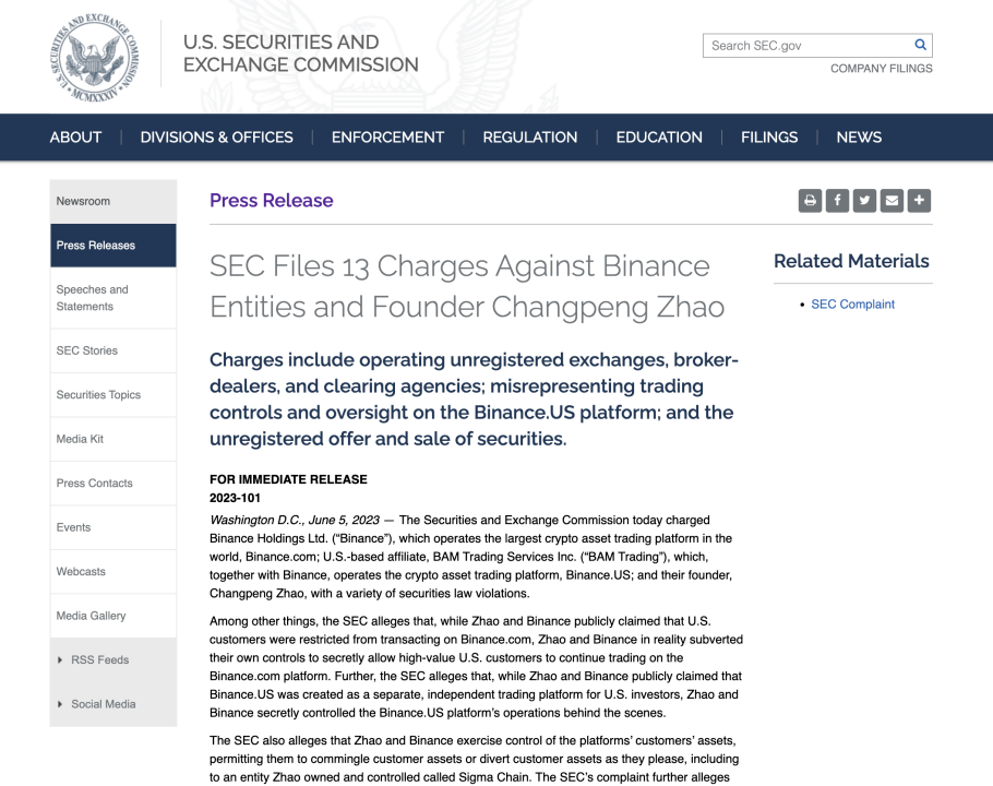 Web3「大震荡」：美监管铁拳砸向币安、Coinbase