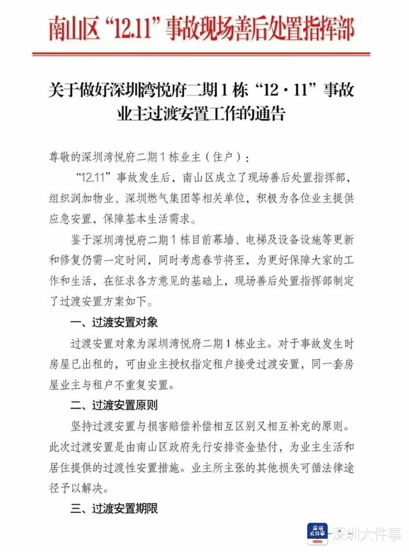 深圳湾悦府事故过渡安置方案已制定<strong></p>
<p>ok下载</strong>，可选现金或酒店过渡安置