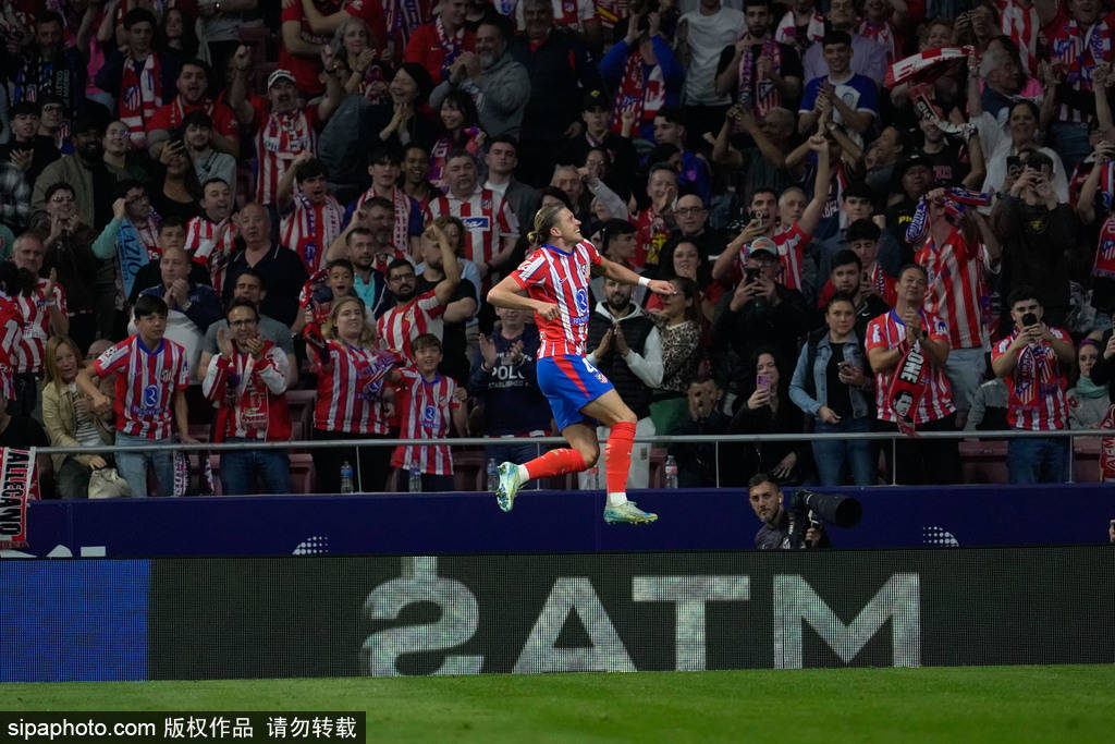 西甲-加拉格尔破门阿尔瓦雷斯建功 马竞3-0距榜首10分