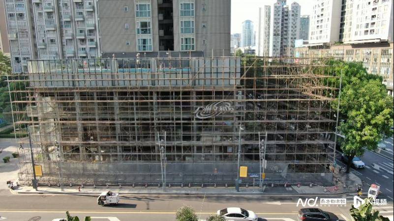 脚手架全包围，名噪一时的“广州文和友”进入拆建改造阶段