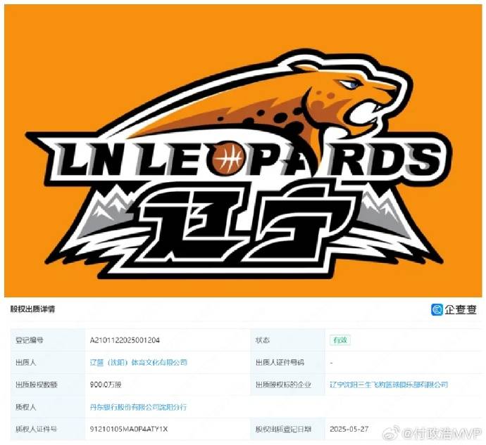 辽篮再向银行质押900万股 全部股本均已质押给银行
