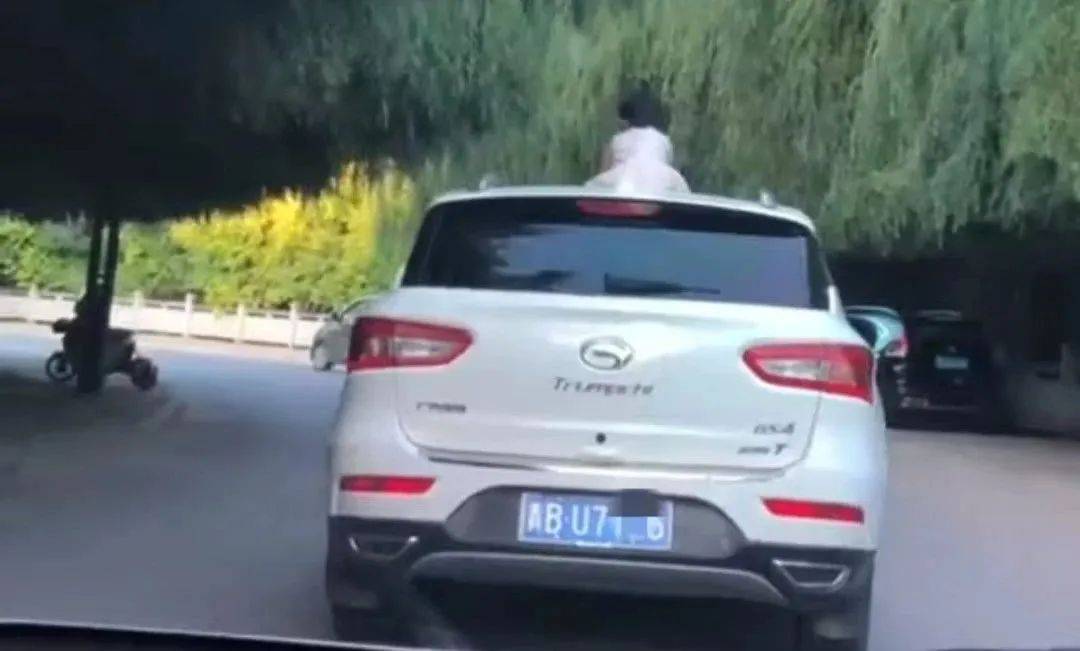 惊险<strong></p>
<p>okt</strong>！青海一女童竟端坐在行驶中的轿车车顶！