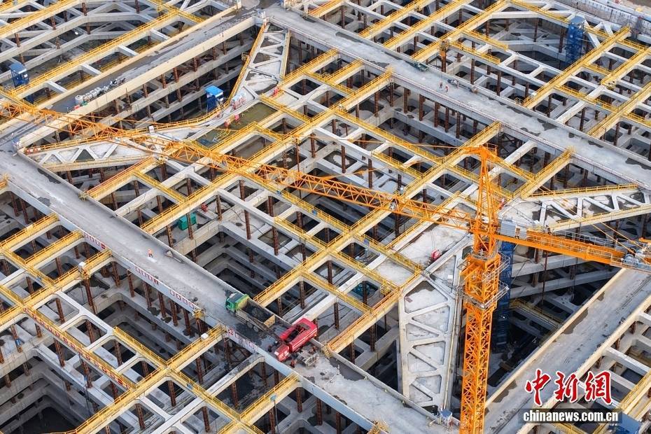 新建上海至南京至合肥高铁建设“加速度” 海门北站进度超七成