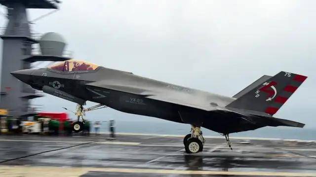 美国成了笑话：歼-35成人类首款电磁弹射五代机<strong></p>
<p>trx</strong>，美军在干啥？
