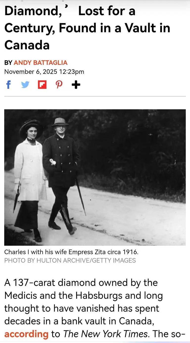 失踪百年的欧洲王室诅咒之钻重现<strong></p>
<p>美邦服饰股票</strong>，背后藏着一位忠贞皇后的惊人布局