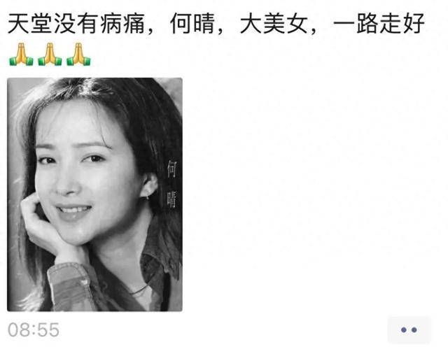 演员何晴去世，《三国演义》“赵云”扮演者张山透露病情：我们是邻居，她罹患脑瘤还中风了