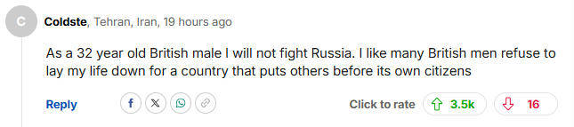 英国国防参谋长呼吁“准备牺牲儿女”<strong></p>
<p>奋达科技股票</strong>，评论区大翻车