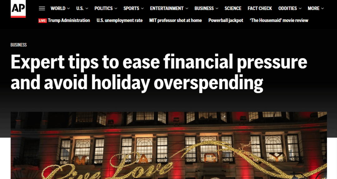 【世界说】当美国假日季遭遇通胀 美最新民调：近七成民众坦言财务焦虑让节日计划“缩水”