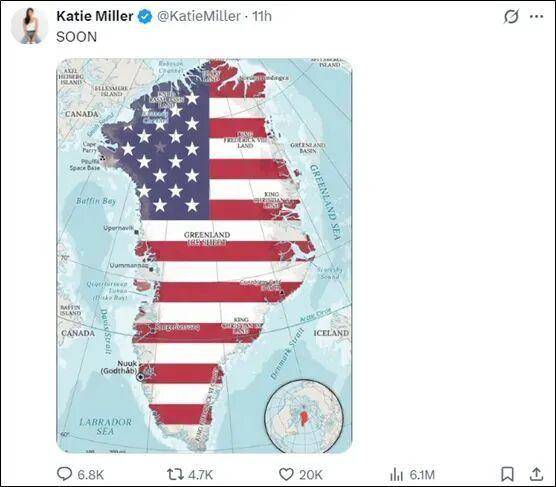 美国白宫高官之妻、保守派网红社媒发帖暗示美国要“拿下格陵兰岛”<strong></p>
<p>蒙草生态股票</strong>，丹麦驻美大使发声：我们希望丹麦的领土完整能得到充分的尊重